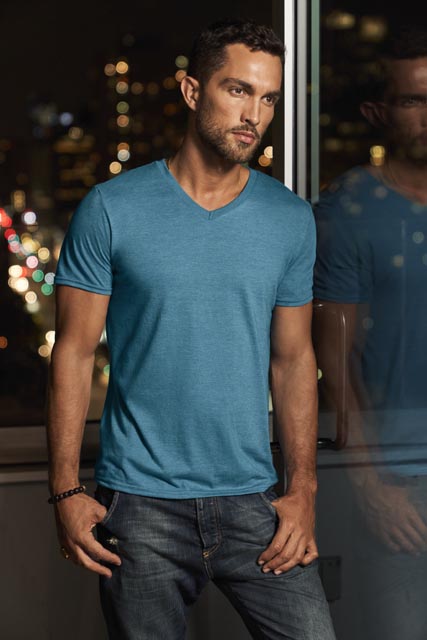 ADULT TRI-BLEND V-NECK TEE