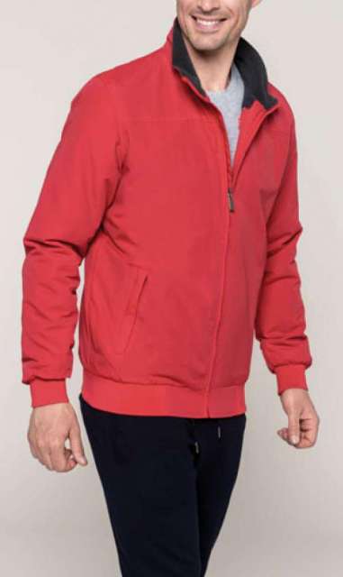 FLEECE LINED BLOUSON JACKET