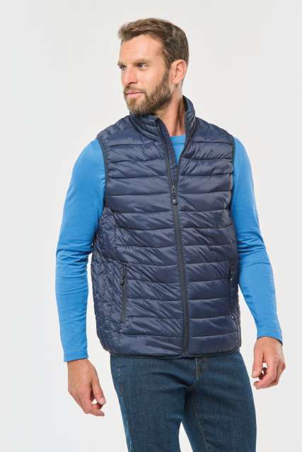 MEN’S LIGHTWEIGHT SLEEVELESS FAKE DOWN JACKET