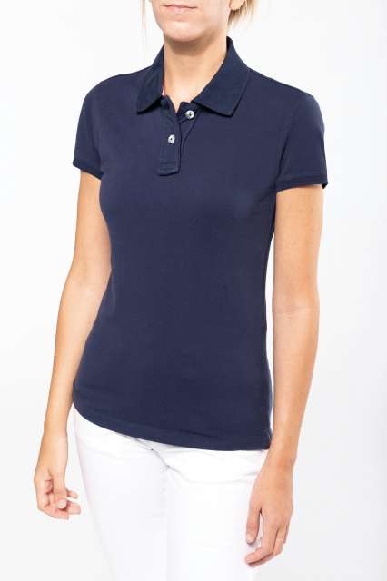 LADIES' SHORT SLEEVE PIQUE POLO SHIRT KARIBAN VINTAGE