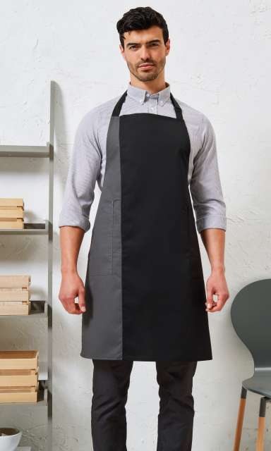 'COLOURS COLLECTION’ CONTRAST BIB APRON