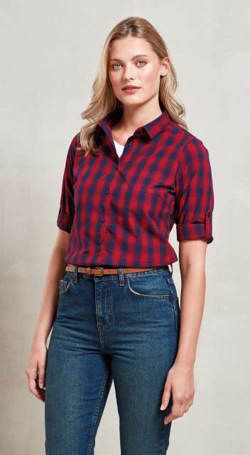 'MULLIGAN' CHECK - WOMEN'S LONG SLEEVE COTTON SHIRT