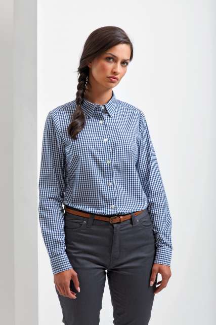 'MAXTON' CHECK WOMEN'S LONG SLEEVE SHIRT