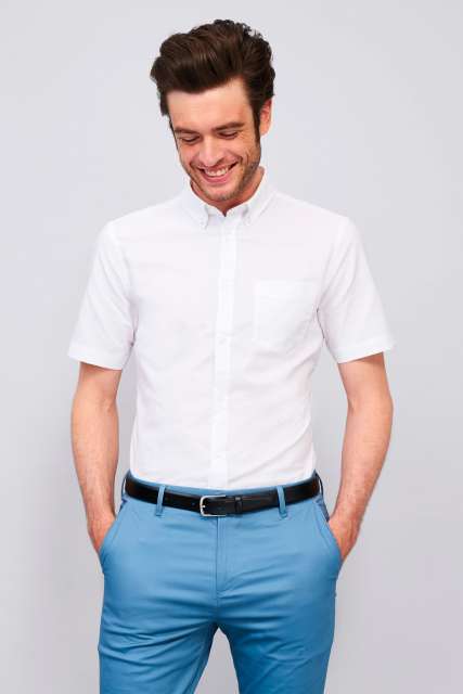 SOL'S BRISBANE FIT - SHORT SLEEVE OXFORD MEN'S SHIRT